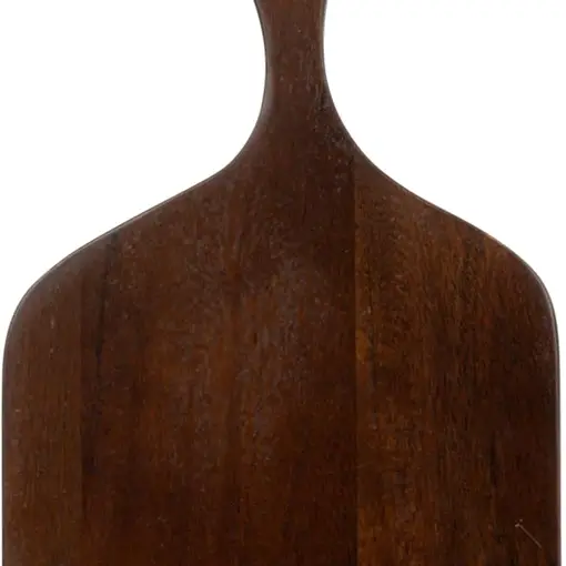 Creative Co-Op Acacia Wood Slicer Branch Shape Design Handle, Walnut Finish Cheese and Cutting Board