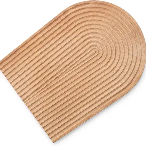 Decorative Wood Charcuterie Board, Wooden Serving Board, Kitchen Shelf Decor (Oval)