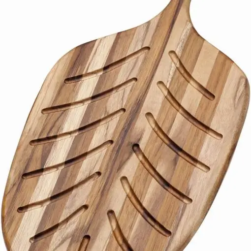 Teak Haus TH701 Bread Board, Wood, Multi-Colour, 48.3 x 22.9 x 1 cm